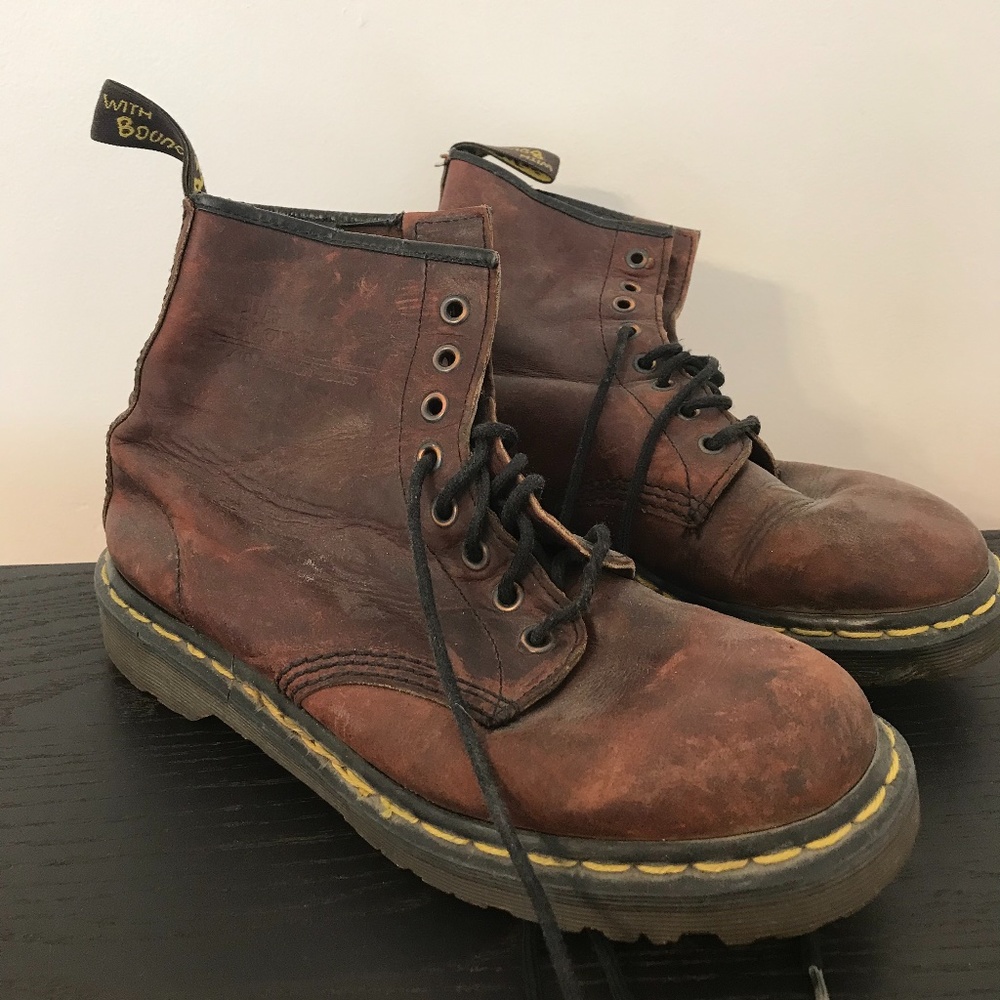 Dr. Martens vintage oxblood MADE IN ENGLAND